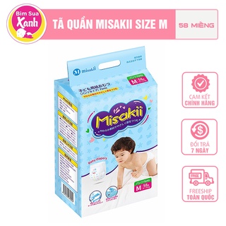 Tã trẻ em -Bỉm Misakii cao cấp hút nhanh và khô thoáng giúp trẻ luôn thoải mái hoạt động cam kết chính hãng