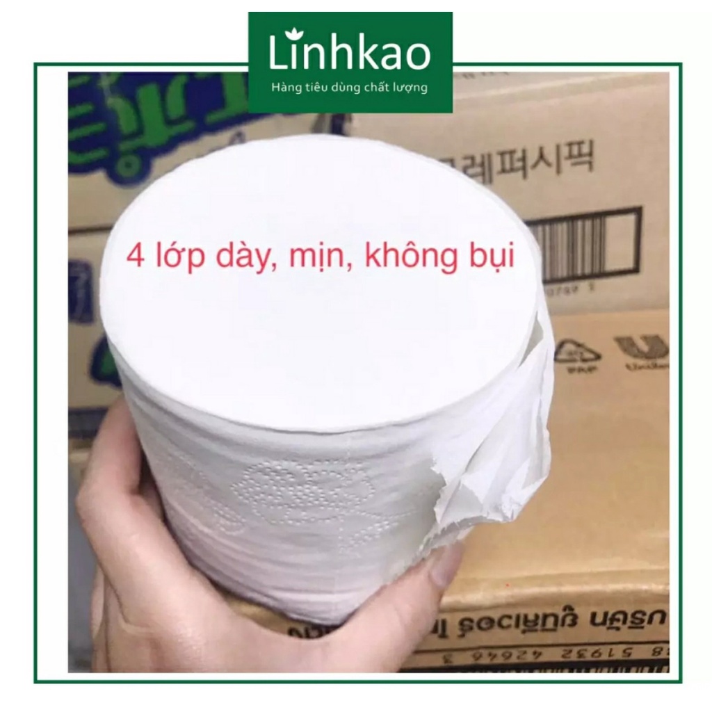( HCM) Lốc 6 cuộn khăn giấy cao cấp Chikool dày mịn dai [4 lớp]