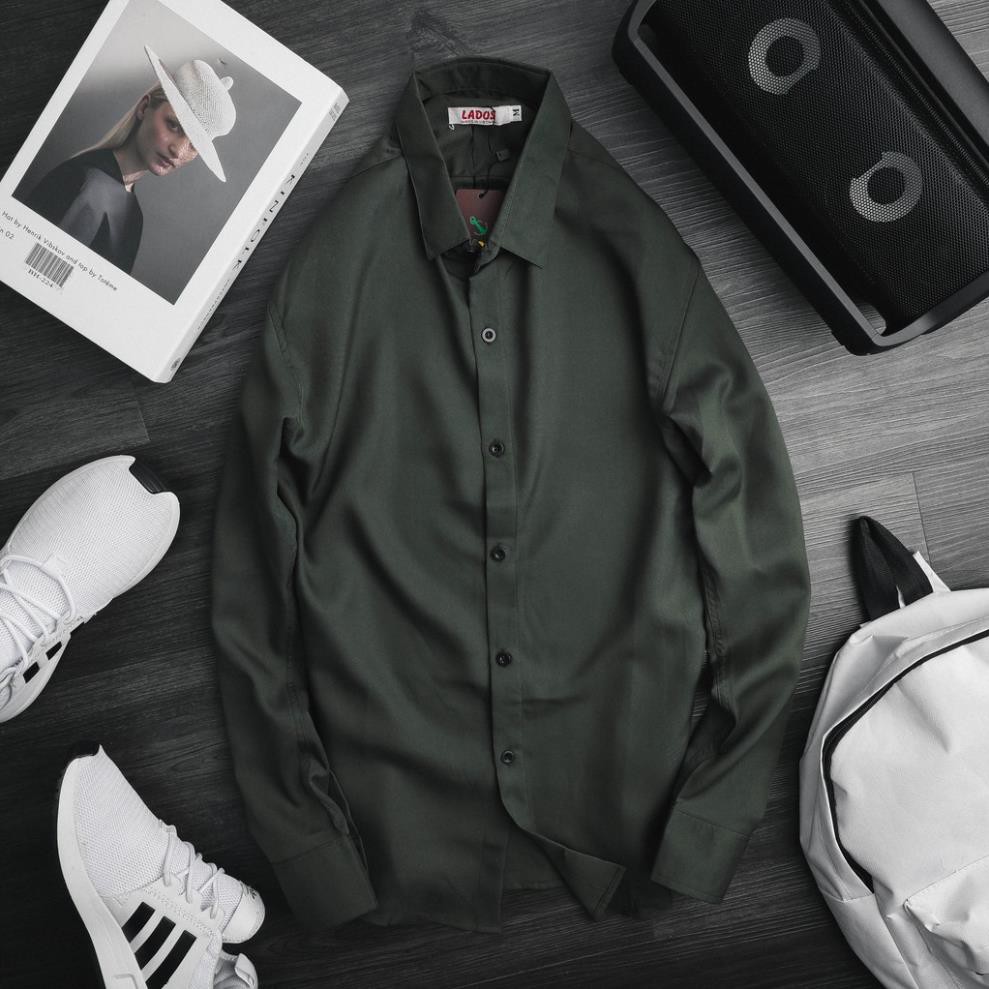 Áo sơ mi trơn tay dài nam 4U 1523 [Hàng Cao Cấp] | BigBuy360 - bigbuy360.vn