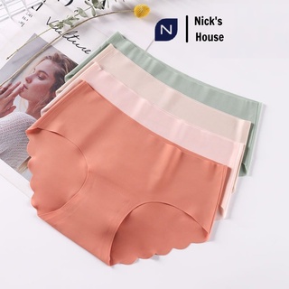 COMBO 4 Quần lót của nữ lụa không đường may su đúc không viền, Quần sip chip dung nội y nữ lụa cô gái nhật bản