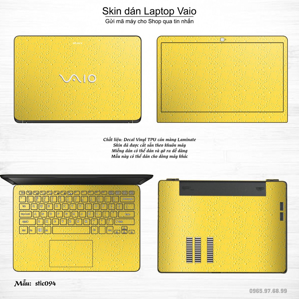 Skin dán Laptop Sony Vaio in hình Hoa văn sticker _nhiều mẫu 16 (inbox mã máy cho Shop)