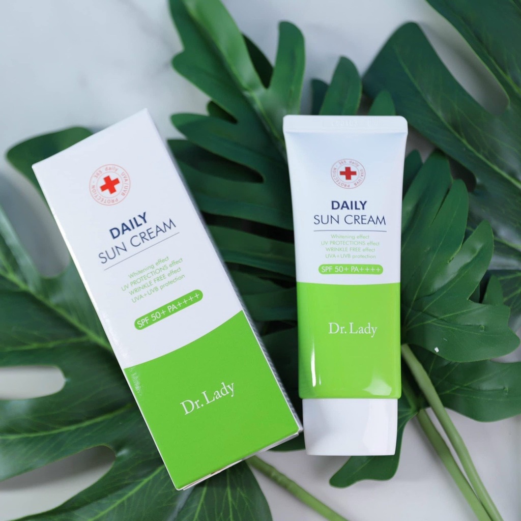 Kem chống nắng nâng tone kiềm dầu DAILY SUN CREAM 3 IN 1 SPF50+ PA ++++ 60ML
