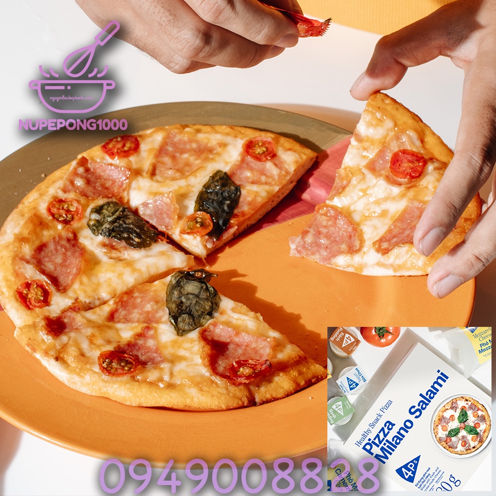 Pizza 4P's đông lạnh ăn ngay 4 vị không hộp