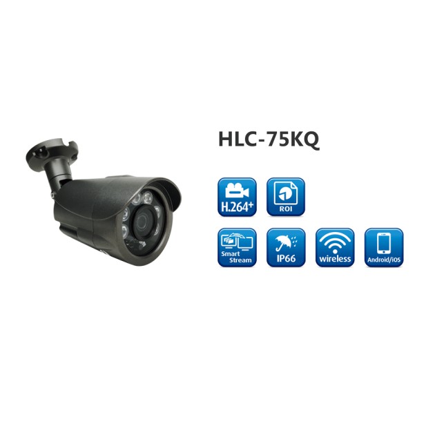 Camera HLC-75KQ/W 4MP, 3.6mm, 30M IR IP66, Wifi, P2P lưu dữ liệu lên google drive, dropbox (Đài Loan