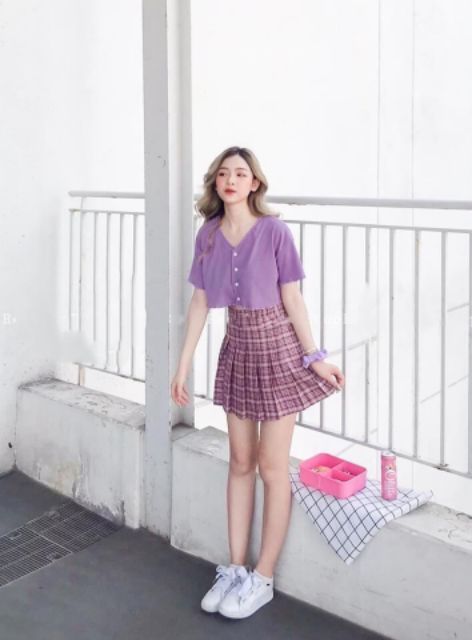 [Mã FAMAYWA giảm 10K đơn 50K] A2 ÁO CRT CỔ VIỀN CUỐN BIÊN CÚC THẬT THUN GÂN | BigBuy360 - bigbuy360.vn