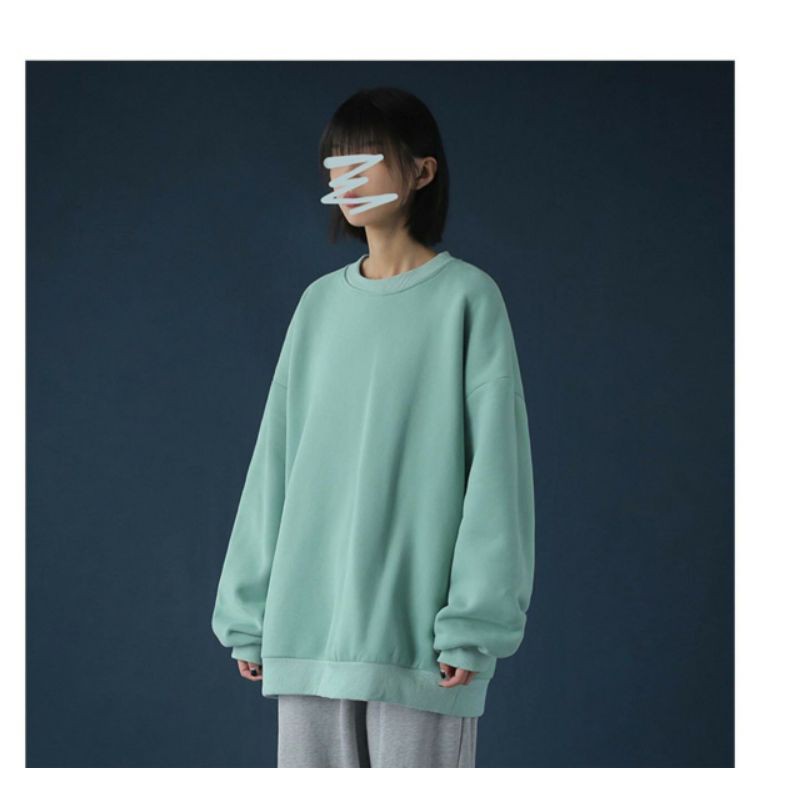 Áo Sweater Nỉ Trơn Nhiều Màu, Áo Nỉ Cổ Tròn Unisex