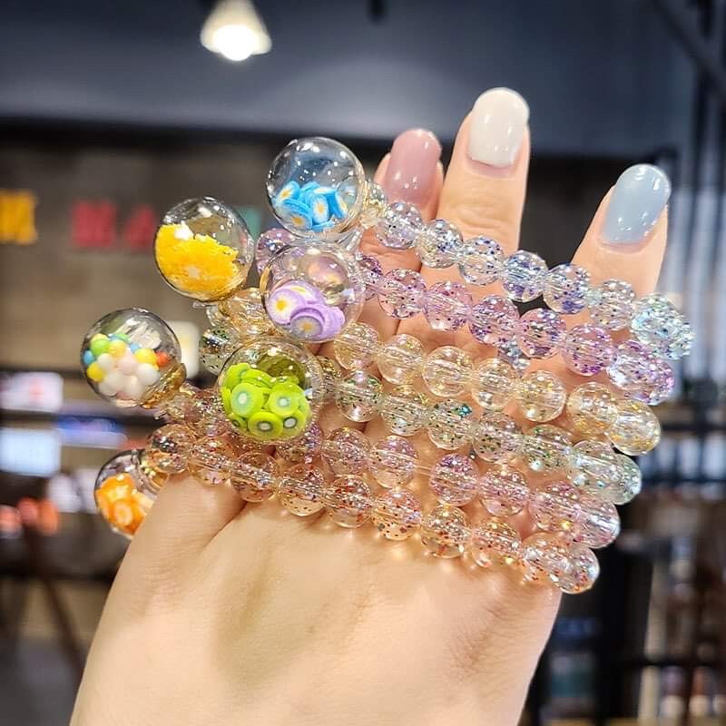 ❄️Vòng đeo tay cho bé gái pha lê trong suốt