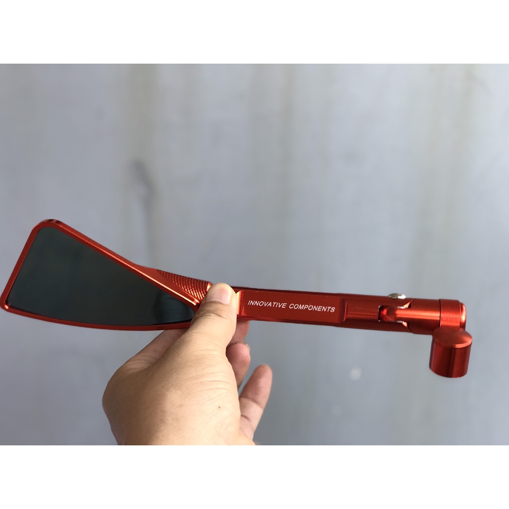 Gương chiếu hậu xe máy Rizoma 3 cạnh mini thời trang nhôm cao cấp cho xe Wave AB SH SH Mode Airblade...