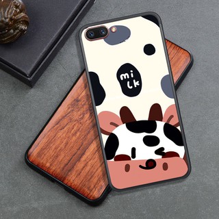 ỐP LƯNG  OPPO A3S/A1K,   IN HÌNH BÒ SỮA SIÊU ĐÁNG YÊU VÀ NGỘ NGHĨNH.