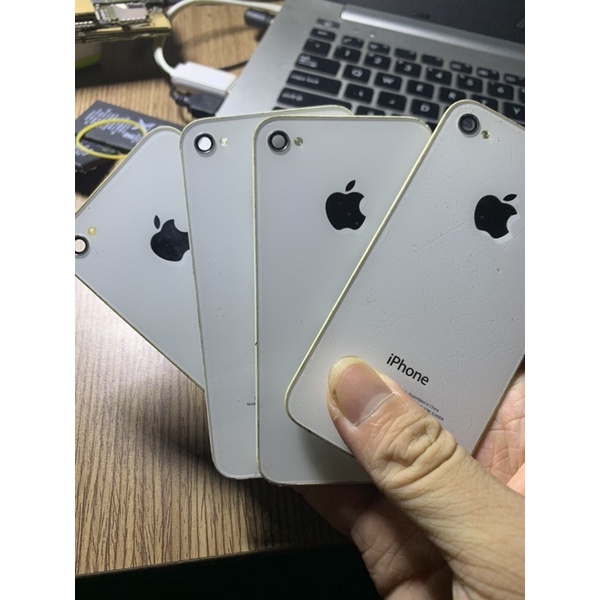 Nắp lưng iphone 4s tháo máy màu trắng | BigBuy360 - bigbuy360.vn