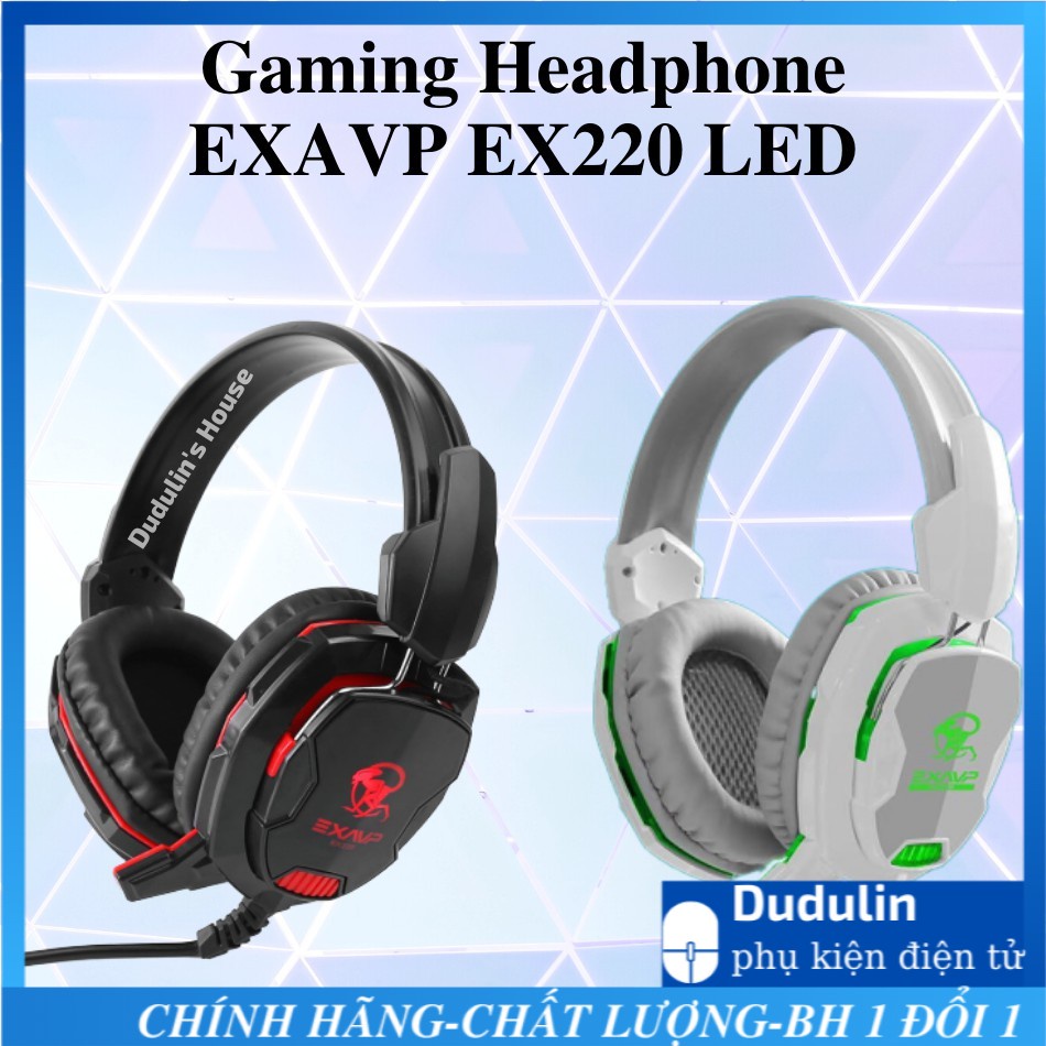 [CÓ LED] Tai nghe chùm tai, chụp tai GAMING HEADPHONE EXAVP EX220