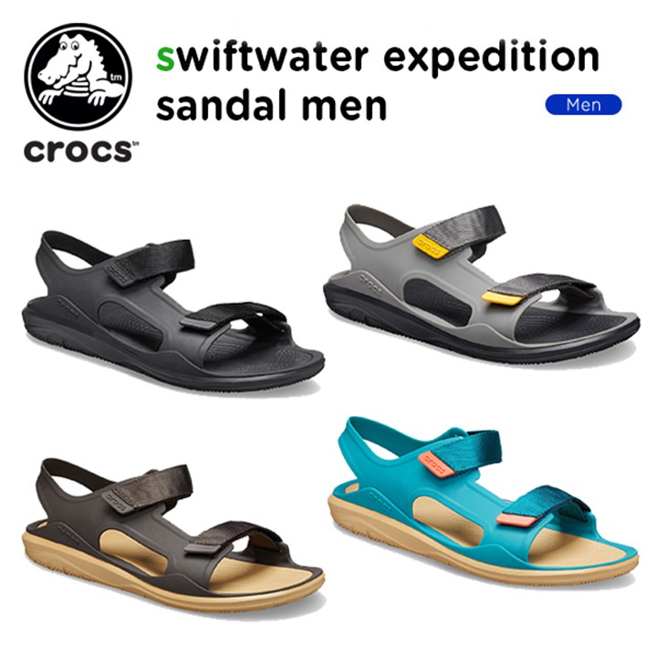 dép sandal quai ngang nhựa swiftwaterwave expedition cho nam đi mưa, lội nước, đi biển, chống hôi chân