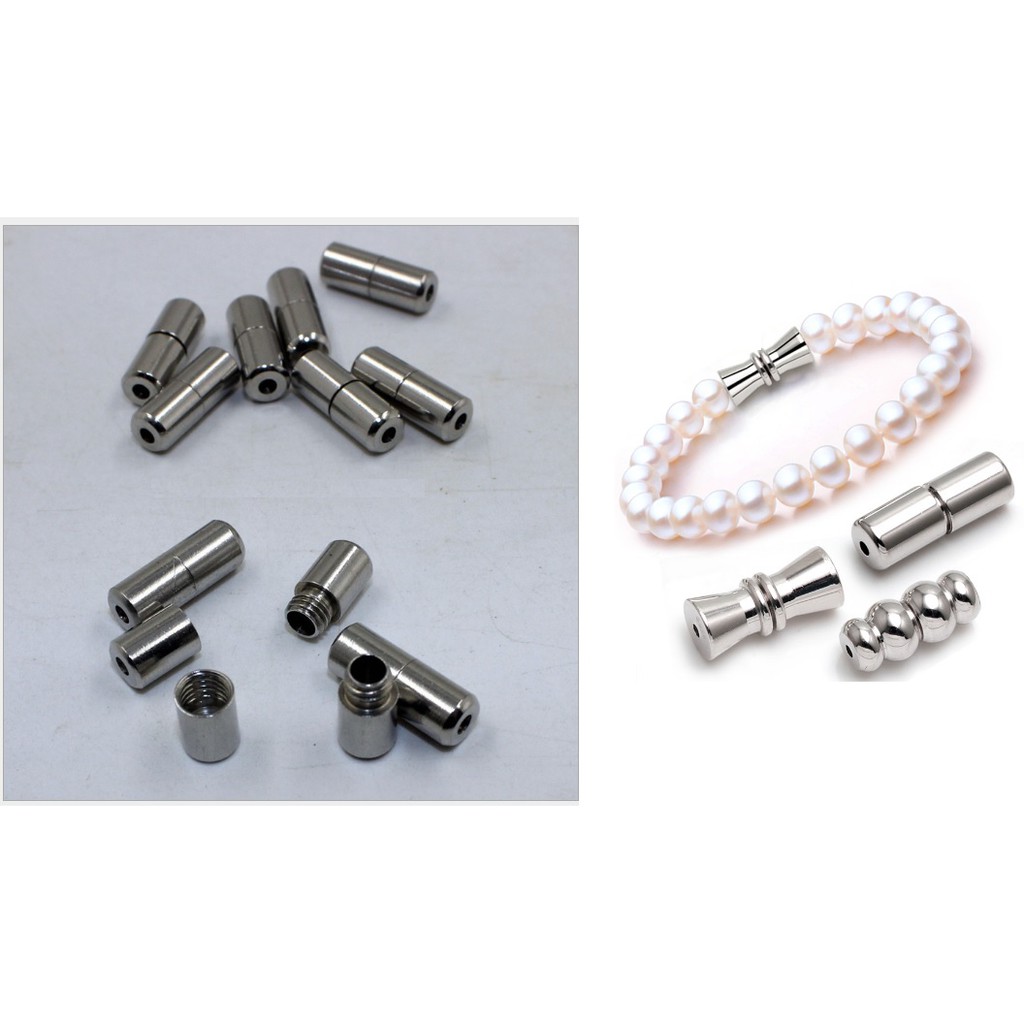 chốt vặn , khóa vặn inox không rỉ làm vòng Đường kính ngoài 6mm chiều dài 16mm lỗ trong 2.3mm