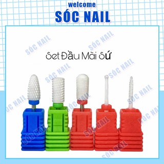 Đầu Mài Sứ Nail Dùng Dũa Phá Móng Cực Nhanh - Đủ Mẫu Đầu Mài Phá, Đầu Mài Mịn, Đầu Mài khoé - Có Bán Lẻ