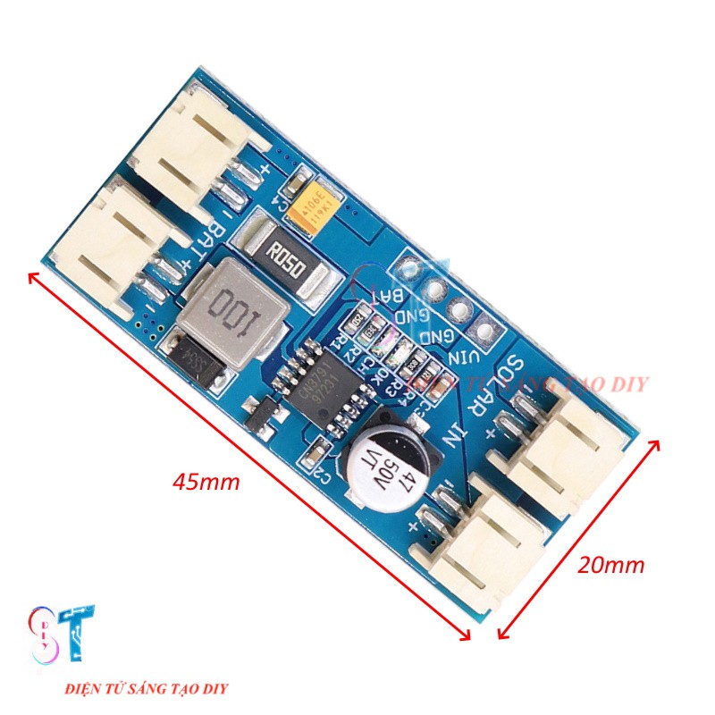 Mạch Sạc Pin Lithium Năng Lượng Mặt Trời CN3791 MPPT v1.0 12V 2A