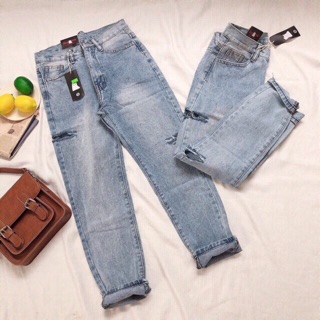 Baggy jeans rách 2 bên ms02