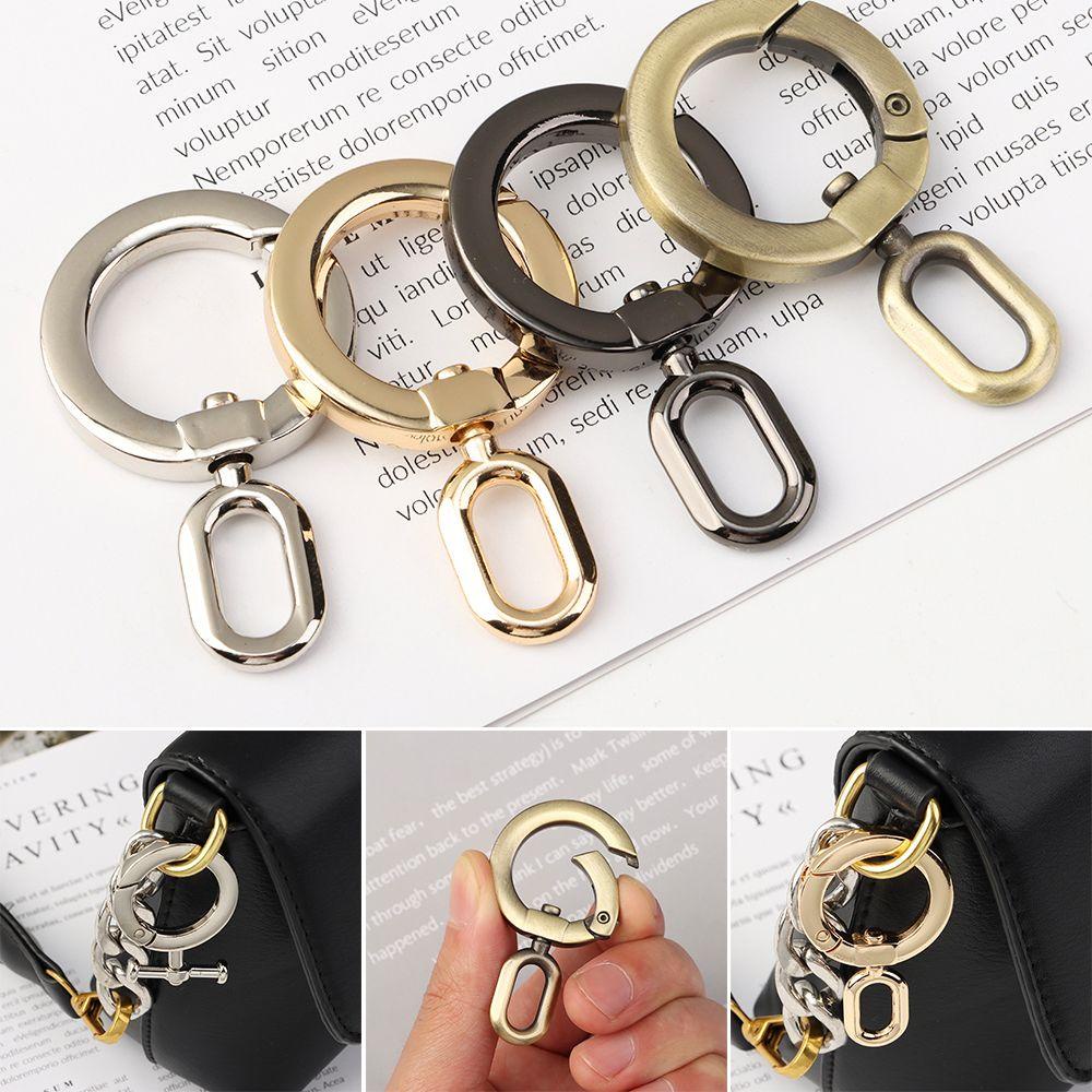 BORAG Khóa Dây Nịt Túi Xách Dạng Chữ O Mạ Kẽm Màu Đen / Vàng / Bạc / Đồng