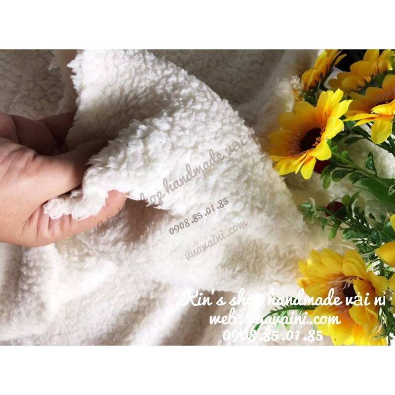 🌟Vải Lông Cừu 2 Mặt hàng Cao Cấp siêu mềm mịn và ấm, dùng may áo khoác, chăn mền, khăn quàng, quần áo ấm mặc mùa lạnh🌟