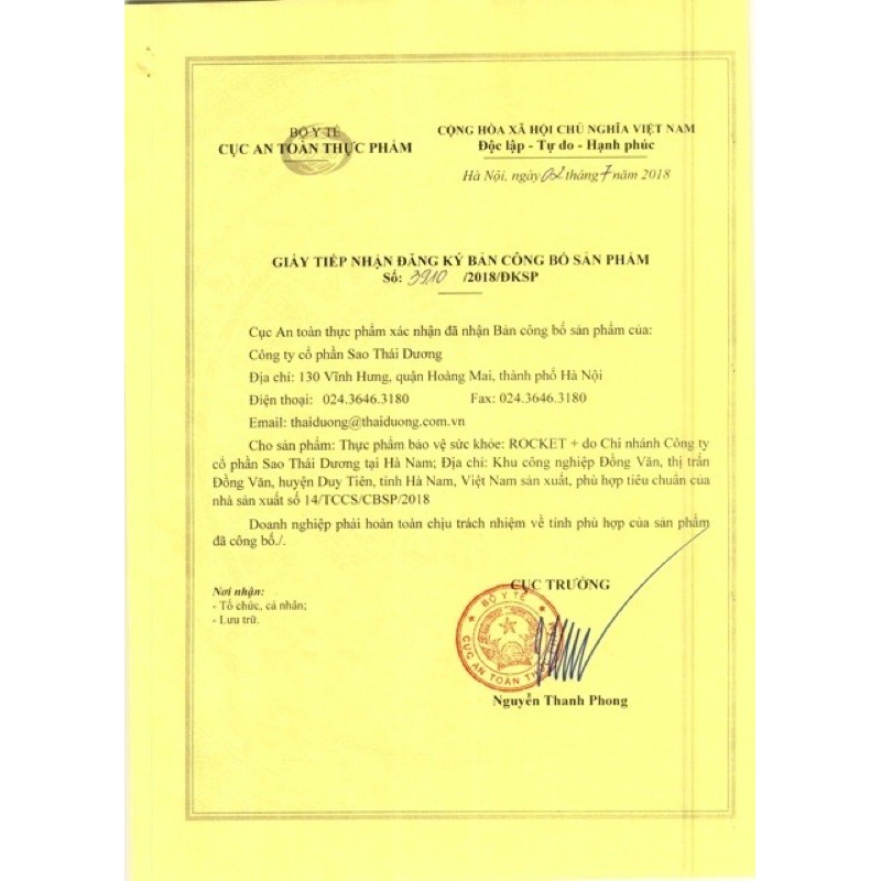 Rocket Plus Thái Dương - Rocket+ Đẳng cấp phái mạnh - 100% CHÍNH HÃNG(Có Che Tên Sp) | BigBuy360 - bigbuy360.vn