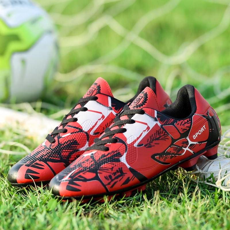 Giày Đá Bóng Cổ Cao Size 34-38 A354t 8 e5m88 Thời Trang Mùa Xuân Cho Bé