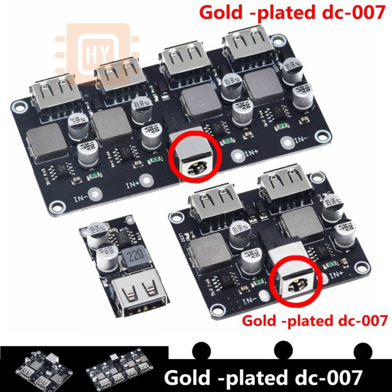Bảng Mạch Hạ Áp Sạc Nhanh Usb Qc3.0 Qc2.0 Dc-Dc 6-32v 9v 12v 24v Sang 5v