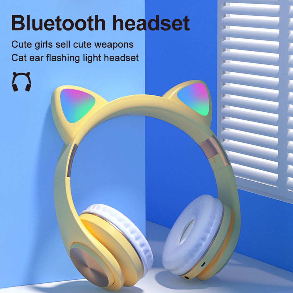 Tai nghe chụp tai chơi game chuyên dụng thiết kế phối tai mèo đáng yêu có thể gập gọn cho PS4/Xbox One | BigBuy360 - bigbuy360.vn