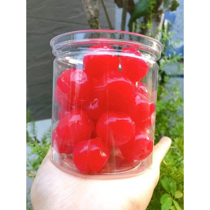Mứt chery sấy giòn Đà Lạt hộp 500g.