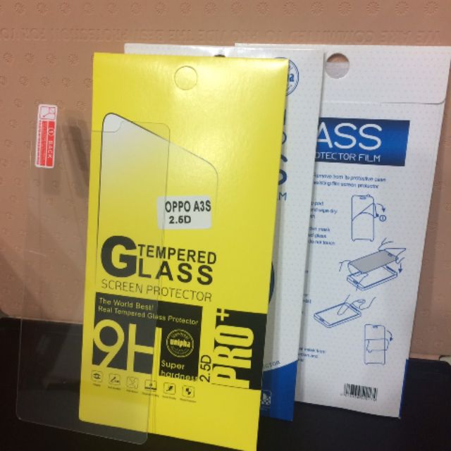 Combo 3 kính cường Lực Oppo A3S (Hàng loại 1)