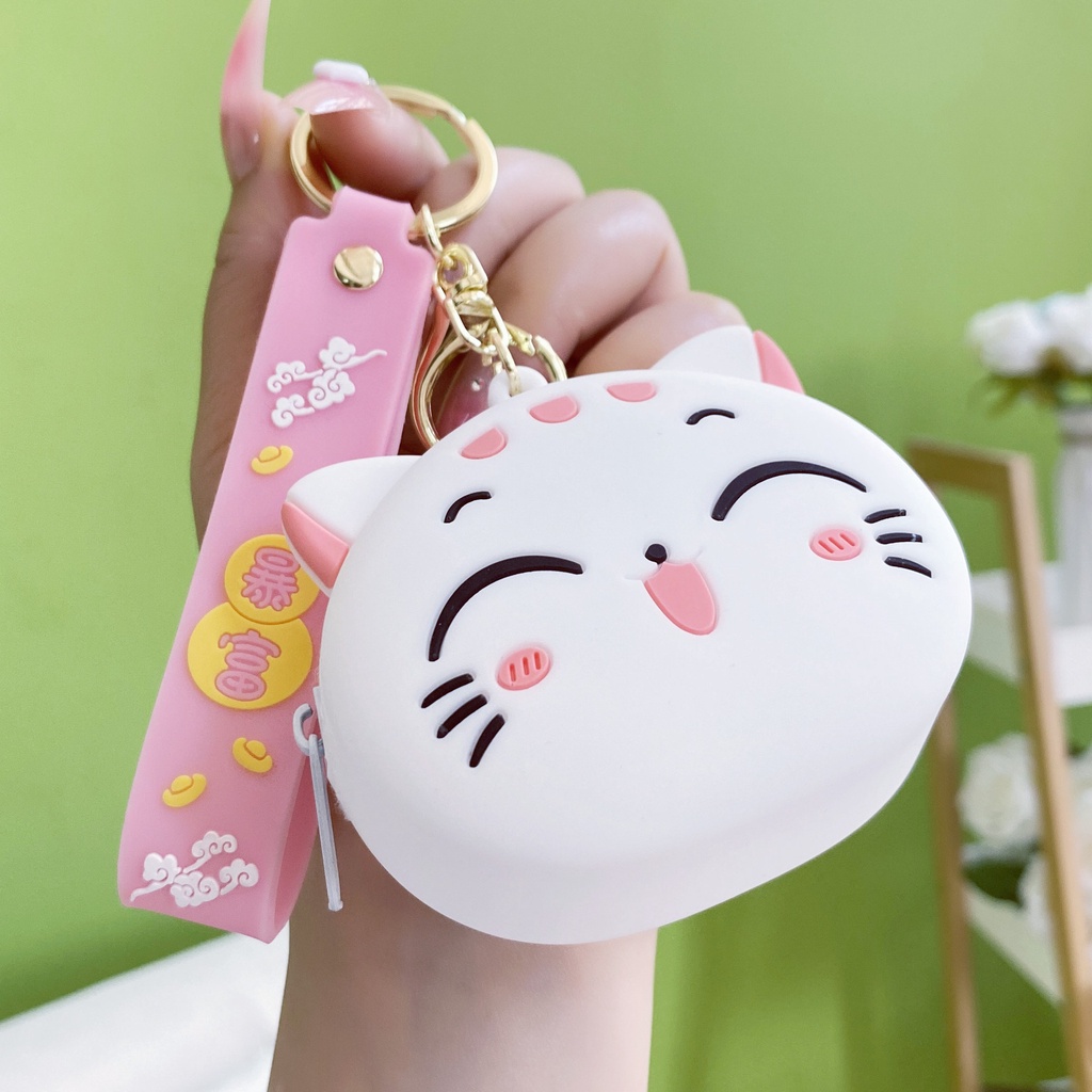 Móc Khóa Hình Mèo Hoạt Hình Sáng Tạo Ngộ Nghĩnh