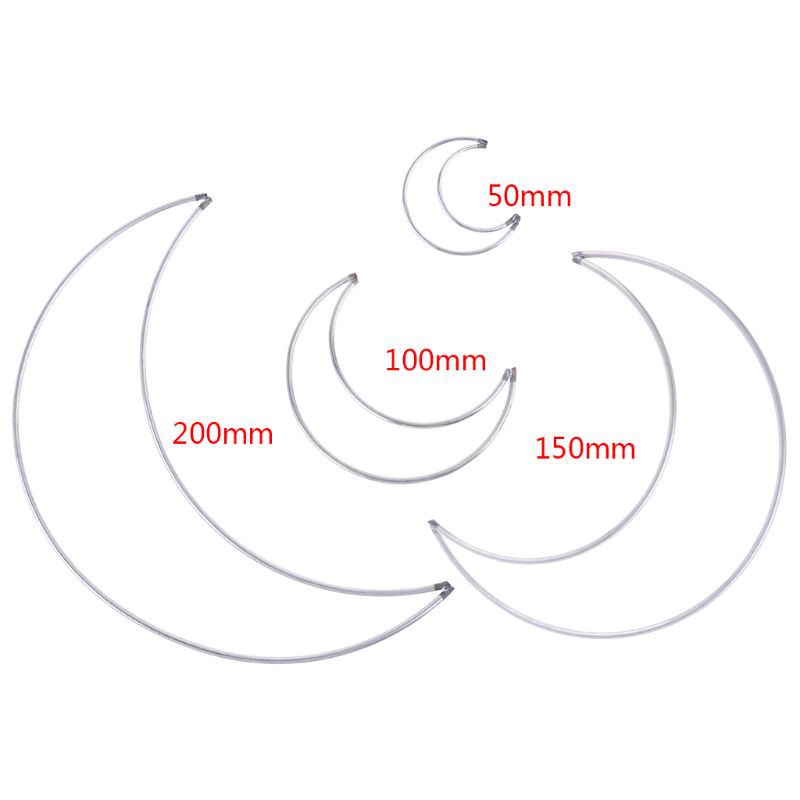 Vòng Kim Loại Hình Mặt Trăng Làm Dream Catcher Thủ Công Diy