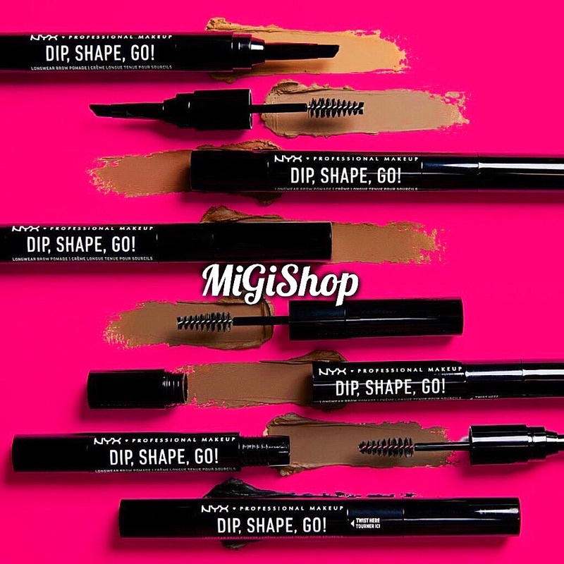 [Hàng Mỹ] Bút Kẻ Lông Mày Dạng Sáp Nyx Dip Shape Go Longwear Brow Pomade 1.2g