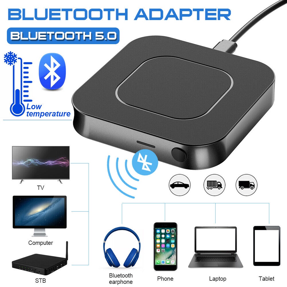 Thiết Bị Nhận Và Phát Tín Hiệu Bluetooth 5.0 2 Trong 1 Giắc Cắm 3.5MM AUX Cho Loa TV / Xe Hơi