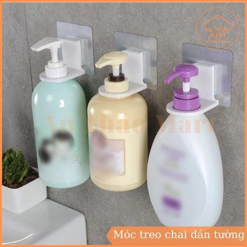 Móc Treo Chai Dán Tường Thông Minh, Giá Treo Chai Dầu Gội Sữa Tắm Siêu Dính