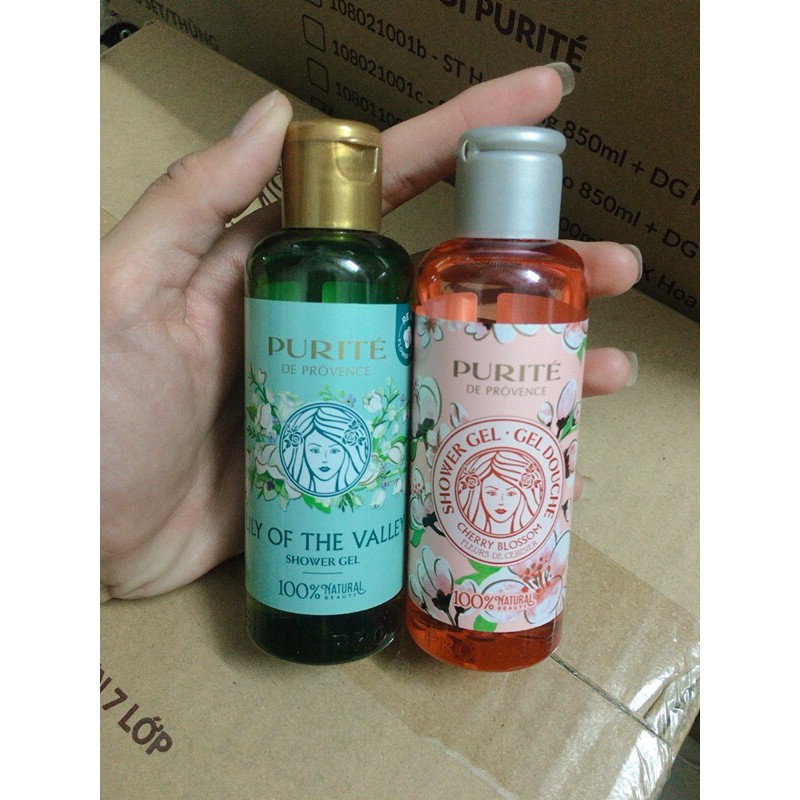 Combo Sữa tắm Purite 100ml/chai ( Hoa Anh Đào, Hoa Lily) | BigBuy360 - bigbuy360.vn