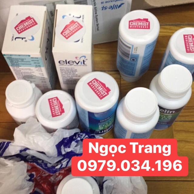 Vitamin Elevit bầu hộp 100v