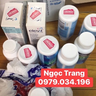 Vitamin Elevit bầu hộp 100v