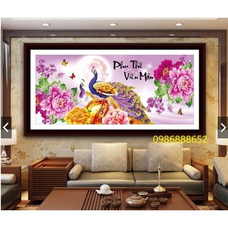 Tranh đá phu thê viên mãn vs054- 90 x 40 cm
