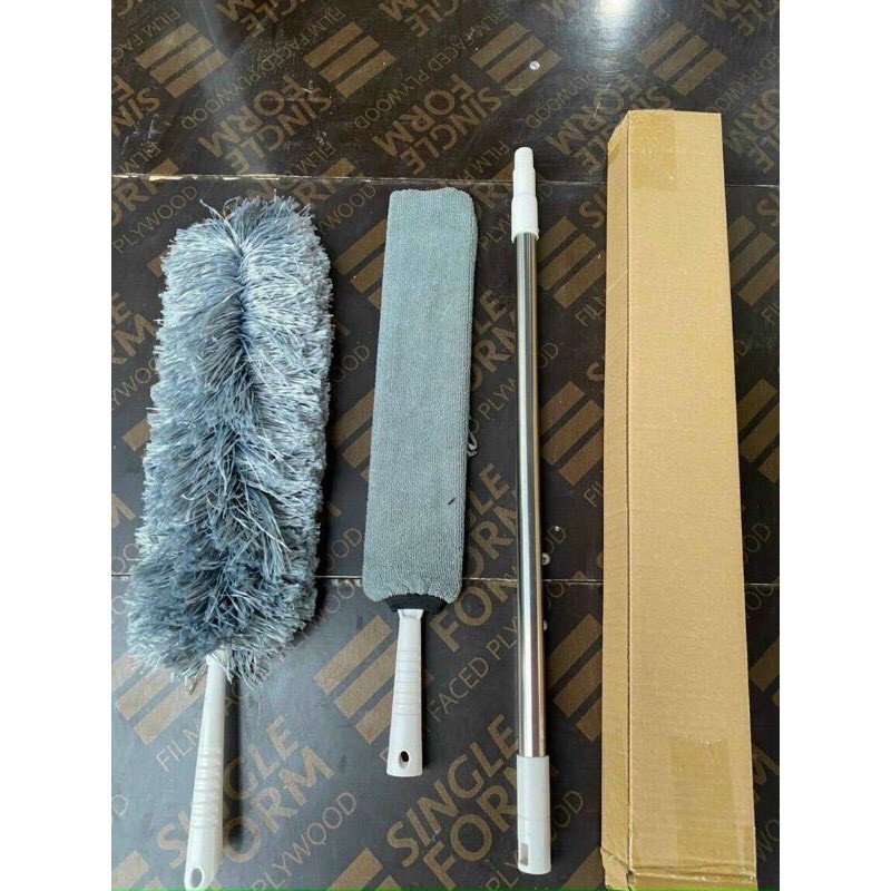 [FREESHIP❤️] Chổi quét bụi, cây phất trần thông minh hút bụi, màng nhện inox cán nhựa tiện lợi