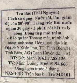 [FREESHIP 99K TOÀN QUỐC]Trà Thái Nguyên Đặc biệt 100g (10 thẻ)