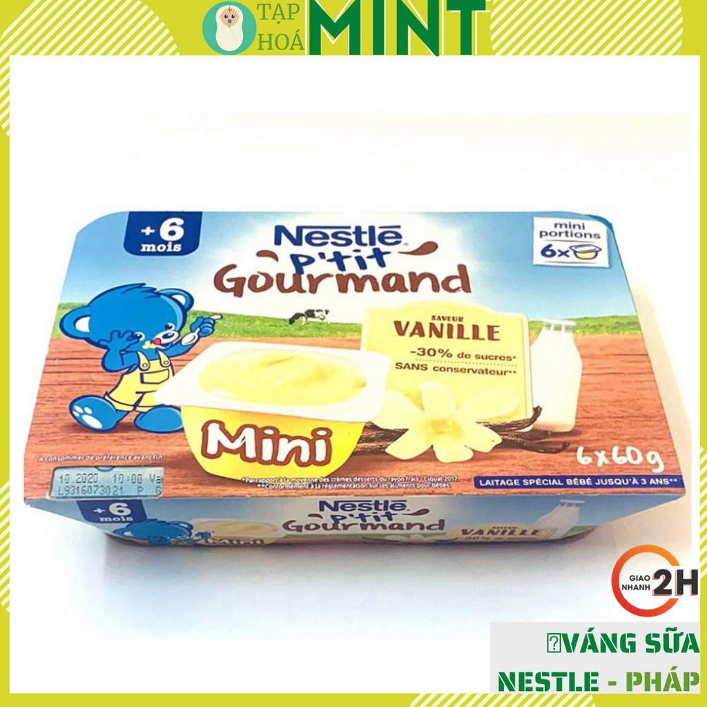 Váng sữa nestle Pháp 6m+ Vỉ 6 hộp cho bé ăn dặm - Tạp hoá mint