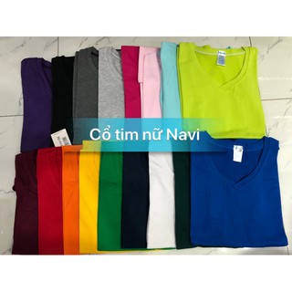 Áo thun cổ tim nữ