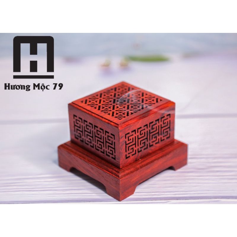 Hộp gỗ đốt trầm ( nụ 5cm)