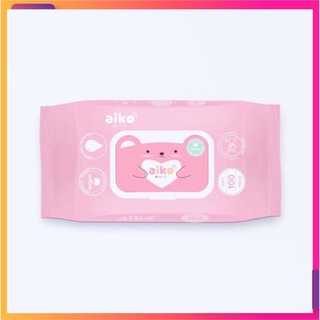 ☘️Chính Hãng☘️khăn ướt em bé Aiko 100 tờ không mùi
