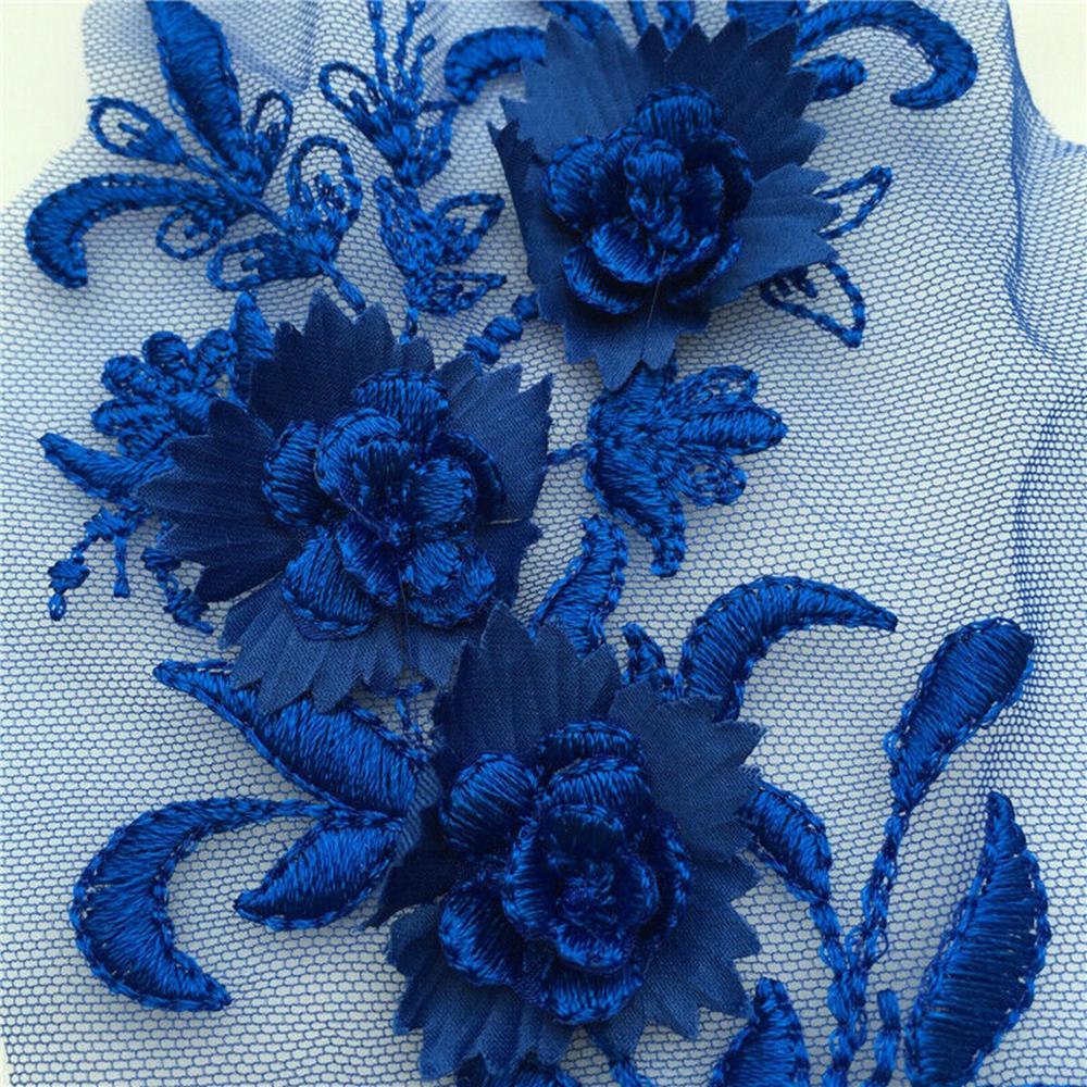 1 Dây Ren Đính Hạt Ngọc Trai 3D Trang Trí Váy Cưới