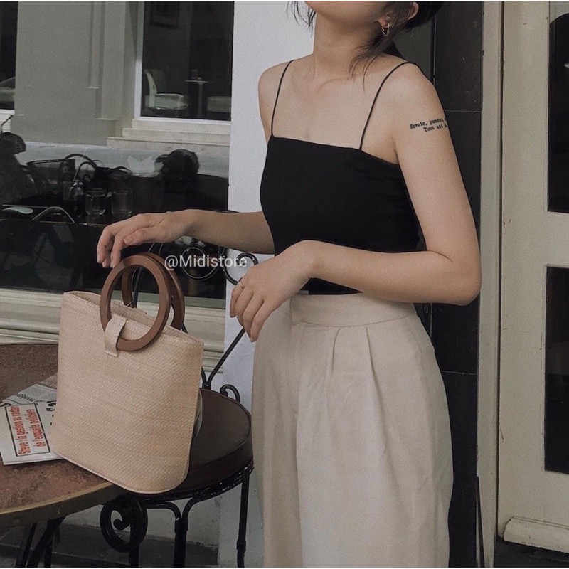 Áo 2 dây bún dài (034) (Ảnh/Video tự chụp)