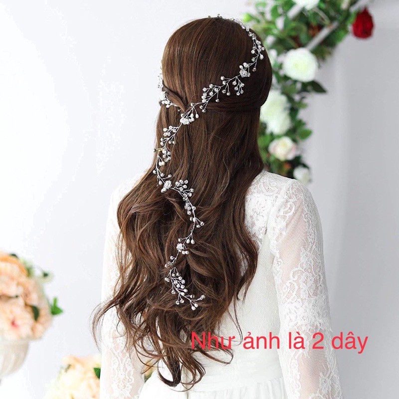 Dây chuyền cài đầu cô dâu phong cách cổ trang tiểu thư quý tộc TIMSTORE quyến rũ sang trọng hàn quốc