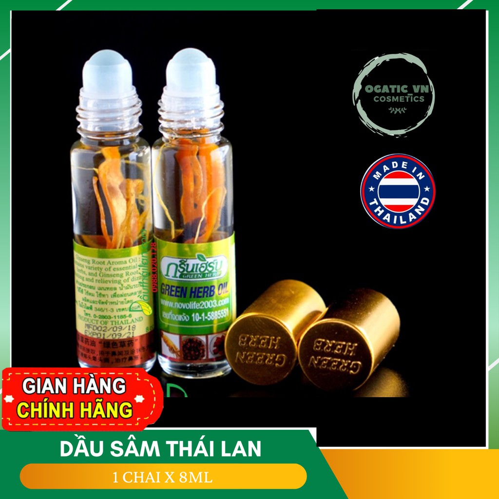 Dầu Gió Thảo Dược Sâm Thái Lan Chính Hãng, hàng Xách tay chính hãng – Thái Lan