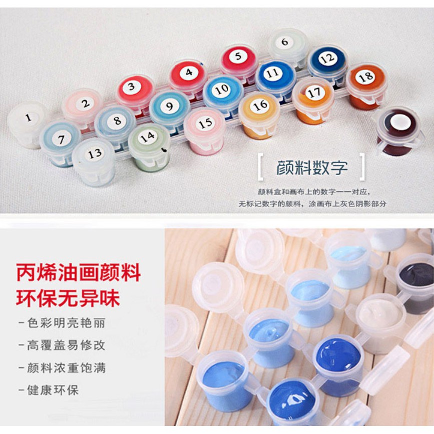 Tranh Sơn Dầu 20*20cm Hình Phong Cảnh Trang Trí