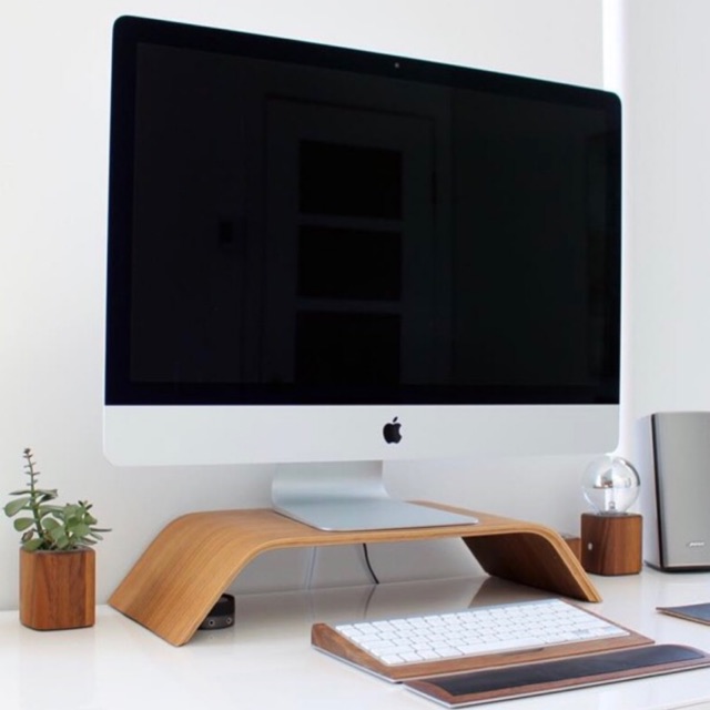 Kệ màn hình máy tính, Kệ Imac, Kệ kê màn hình gỗ uốn cong PlyConcept Imac Stand - Veneer Sồi tự nhiên. | BigBuy360 - bigbuy360.vn