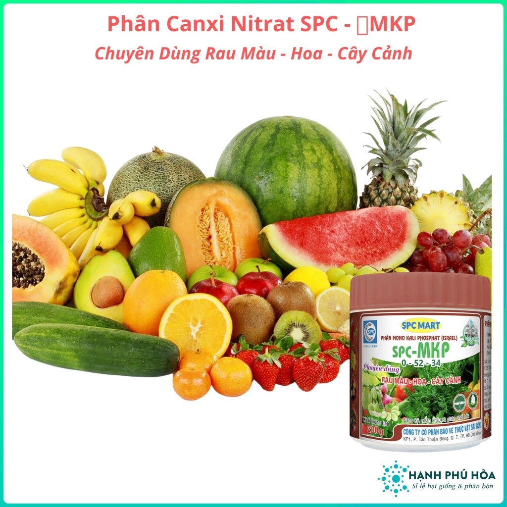 Phân Mono Kali Phosphate SPC-MKP - Chuyên Dùng Rau Màu - Hoa - Cây Cảnh- Tăng tỷ lệ đậu trái, giảm rụng hoa, rụng trái